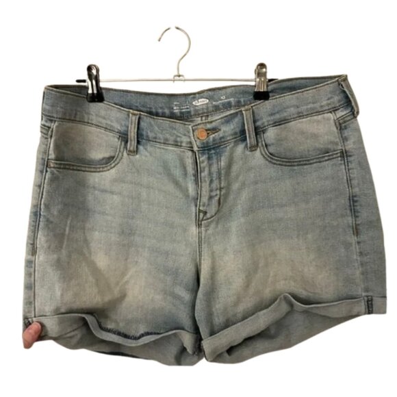 Old Navy Blue Jean Shorts Cuffed Classic - Picture 1 of 10